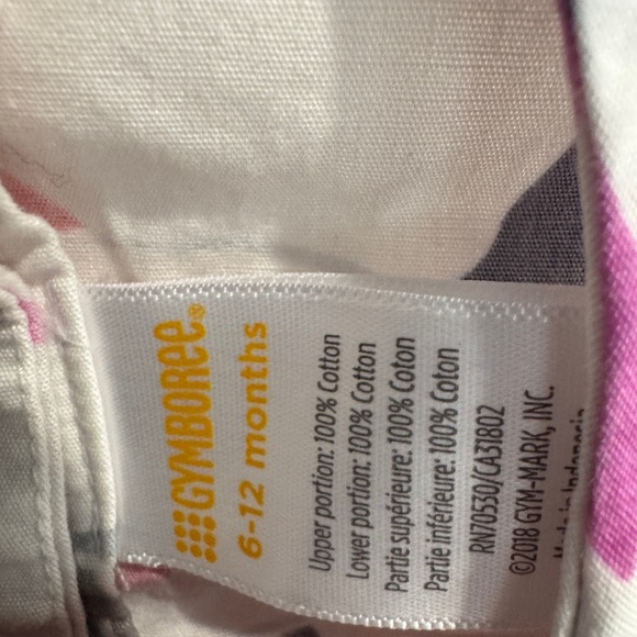 NWOT Gymboree 6-12M Girls Baby White Blue Floral Short Sleeve Formal Dress - Picture 4 of 5